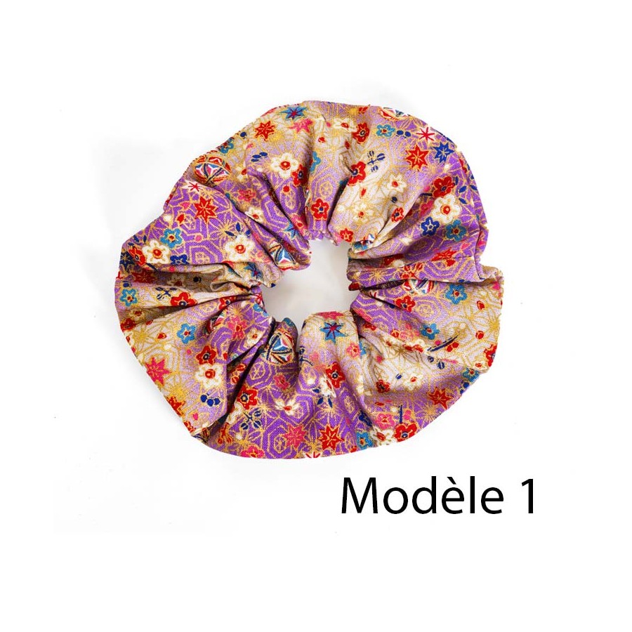 chouchou pour cheveux, tissu japonais, scrunchies, fabrication artisanale locale chouchou pour cheveux, tissu japonais, scrunchies, fabrication artisanale locale