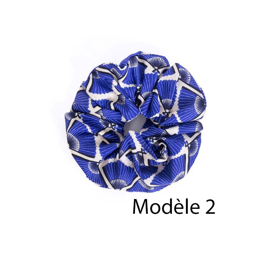 chouchou pour cheveux, tissu japonais, scrunchies, fabrication artisanale locale