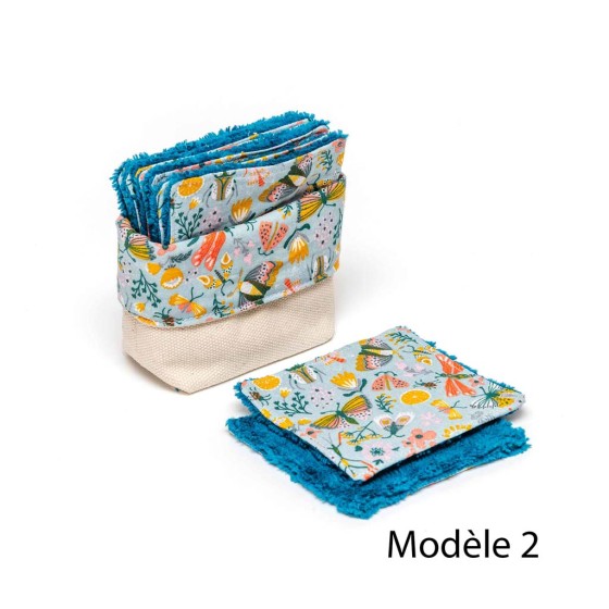 lingettes démaquillantes réutilisables, lingettes lavables, zéro déchet