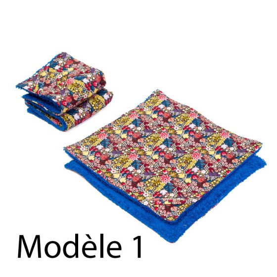 mini serviette visage, zéro déchet, fabrication artisanale locale écoresponsable