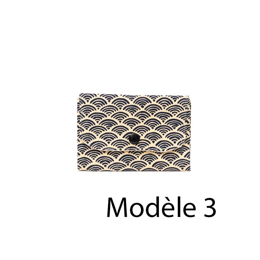 porte cartes  tissu, artisanat local écoresponsable