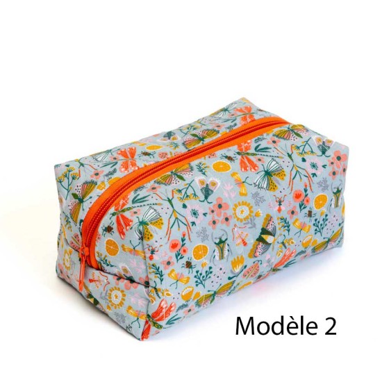 trousse cube, trousse de toilette, artisanat local écoresponsable