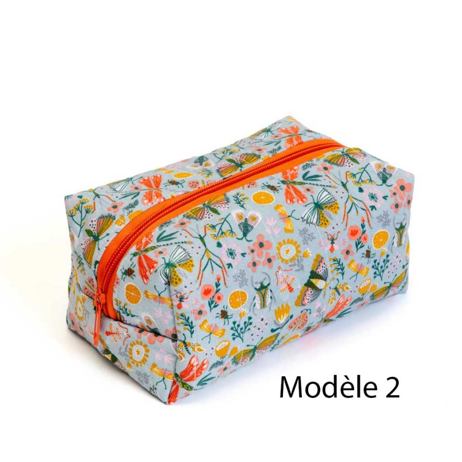 trousse cube, trousse de toilette, artisanat local écoresponsable