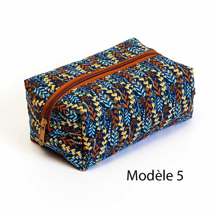 trousse cube, trousse de toilette, artisanat local écoresponsable