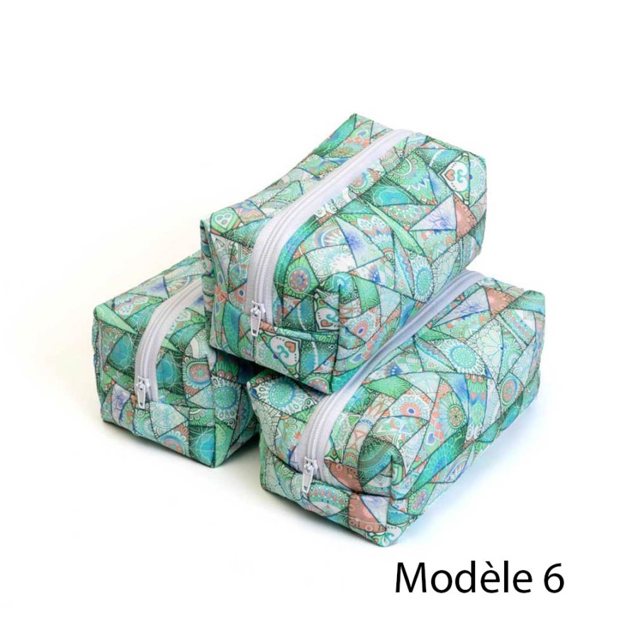 trousse cube, trousse de toilette, artisanat local écoresponsable