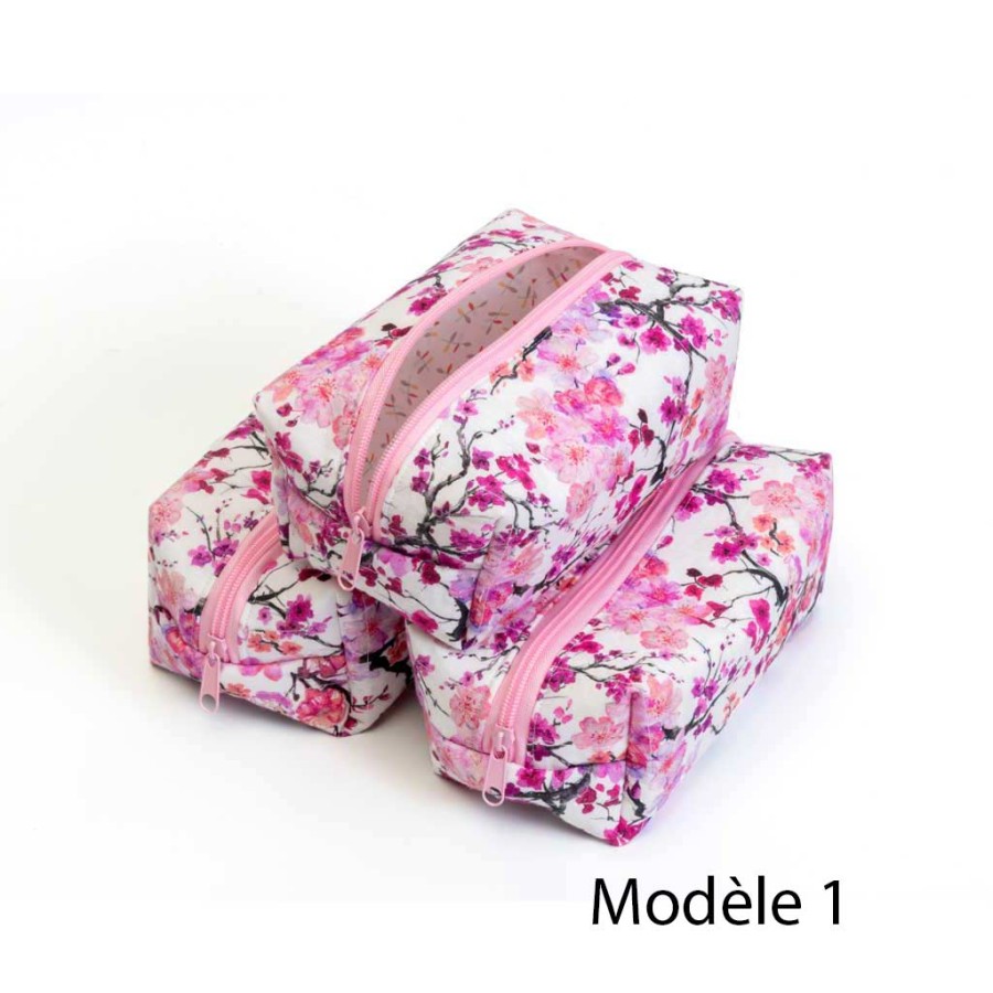 trousse cube, trousse de toilette, artisanat local écoresponsable