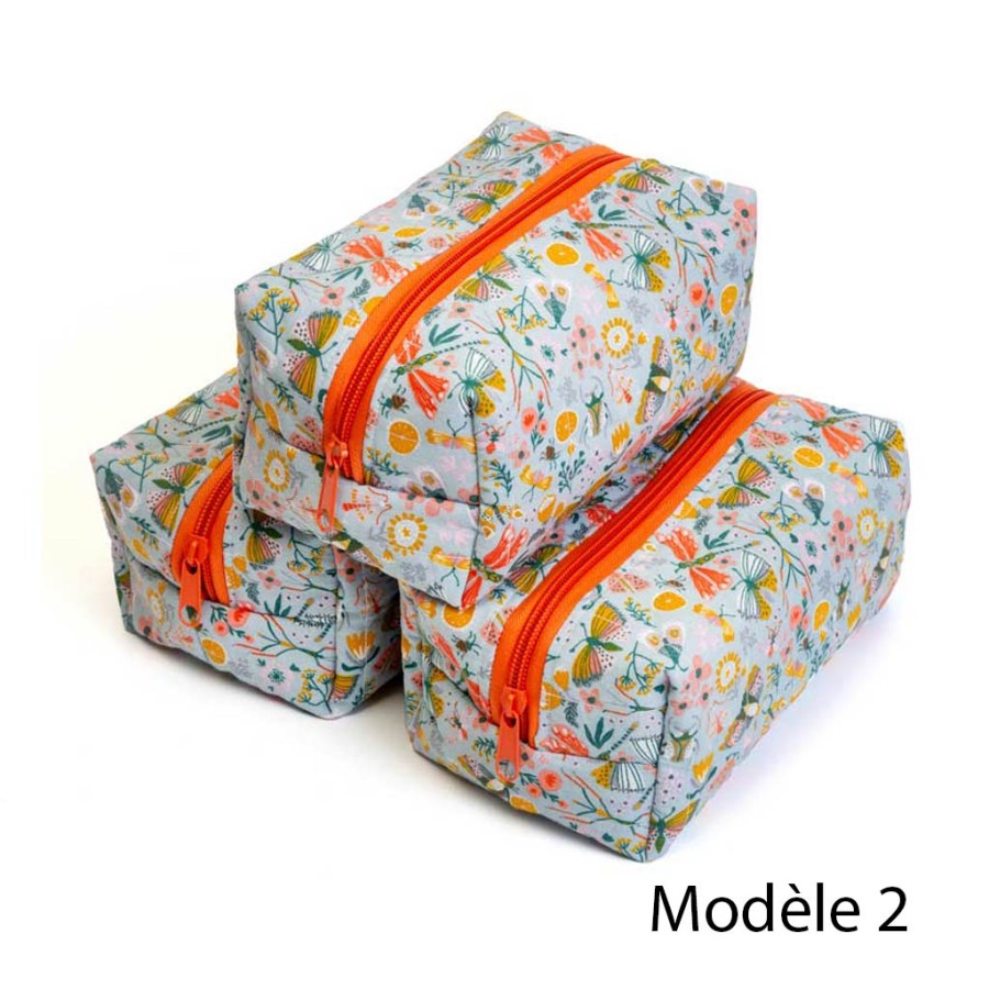 trousse cube, trousse de toilette, artisanat local écoresponsable