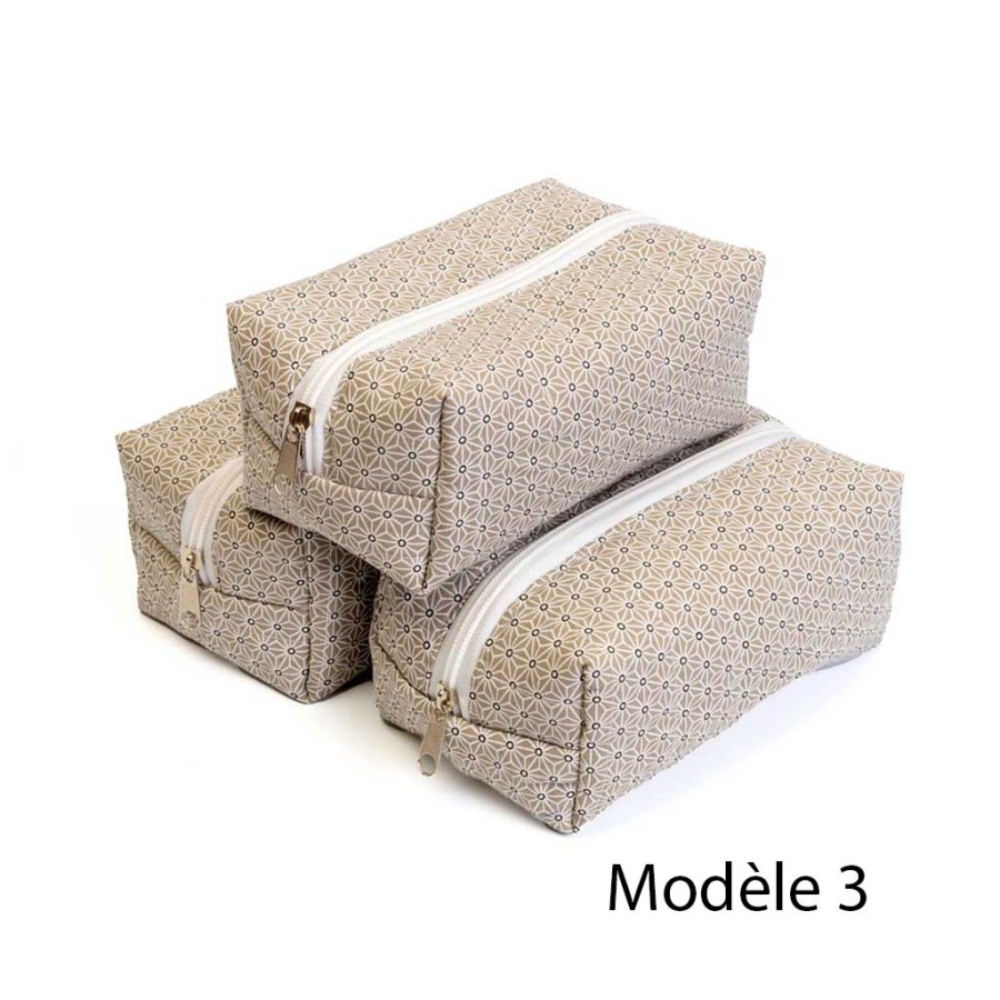 trousse cube, trousse de toilette, artisanat local écoresponsable