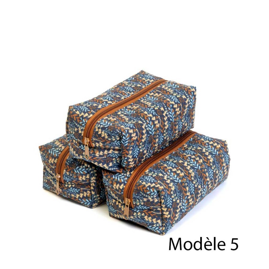 trousse cube, trousse de toilette, artisanat local écoresponsable