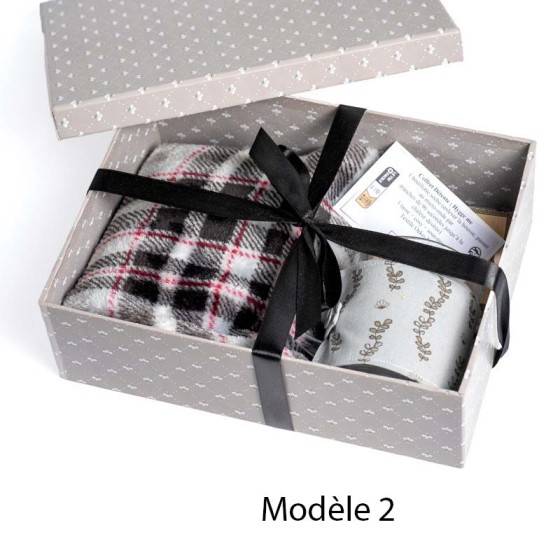 coffret bien-être, bouillotte sèche, artisanat local, idée cadeau