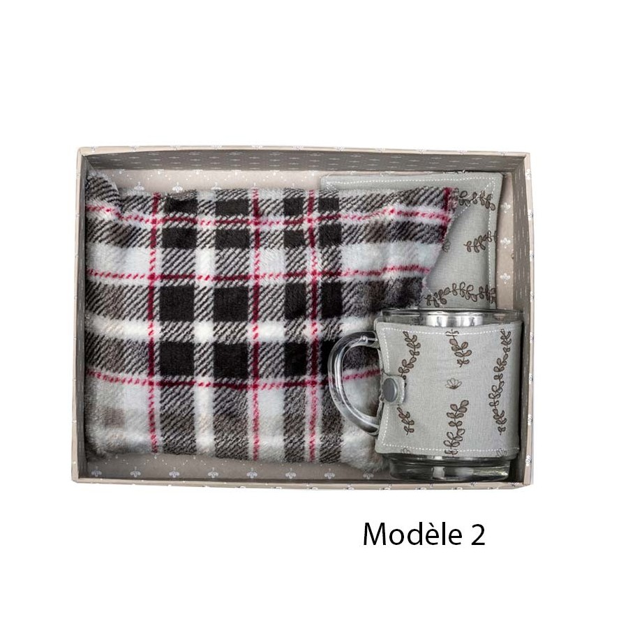 coffret bien-être, bouillotte sèche, artisanat local, idée cadeau