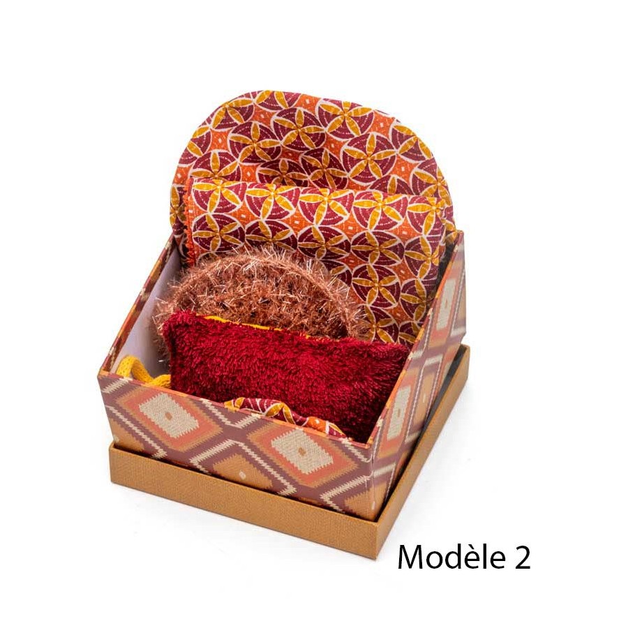 box zéro déchet pour la cuisine, charlotte à saladier, essuie-tout réutilisable, éponge réutilisable, sac à vrac