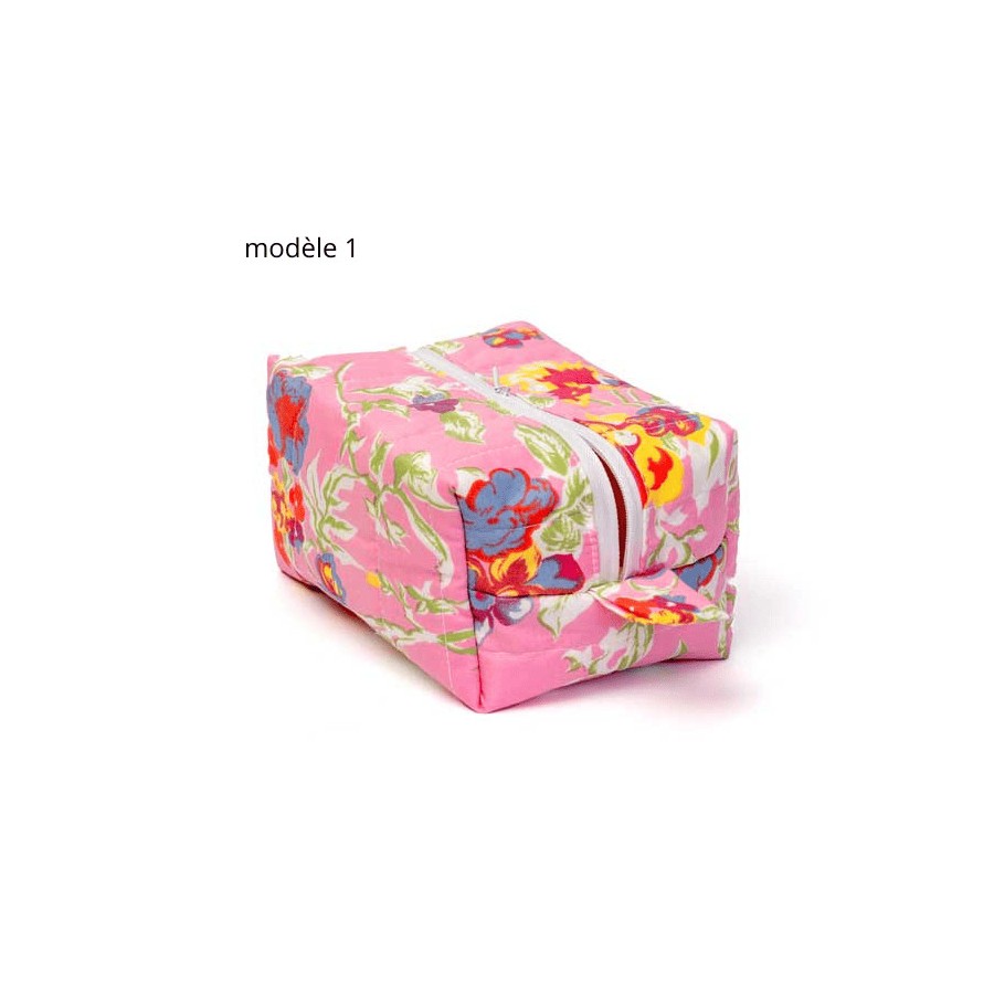 trousse cube, trousse de toilette, artisanat local écoresponsable