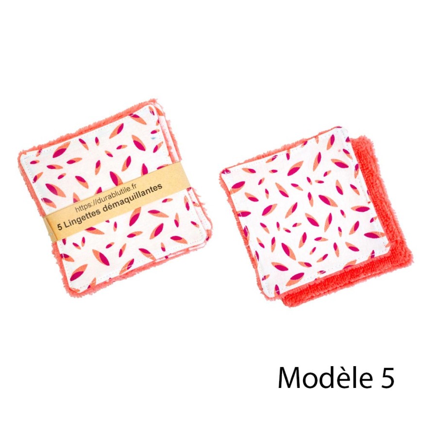 lingettes démaquillantes lavables réutilisables par 5