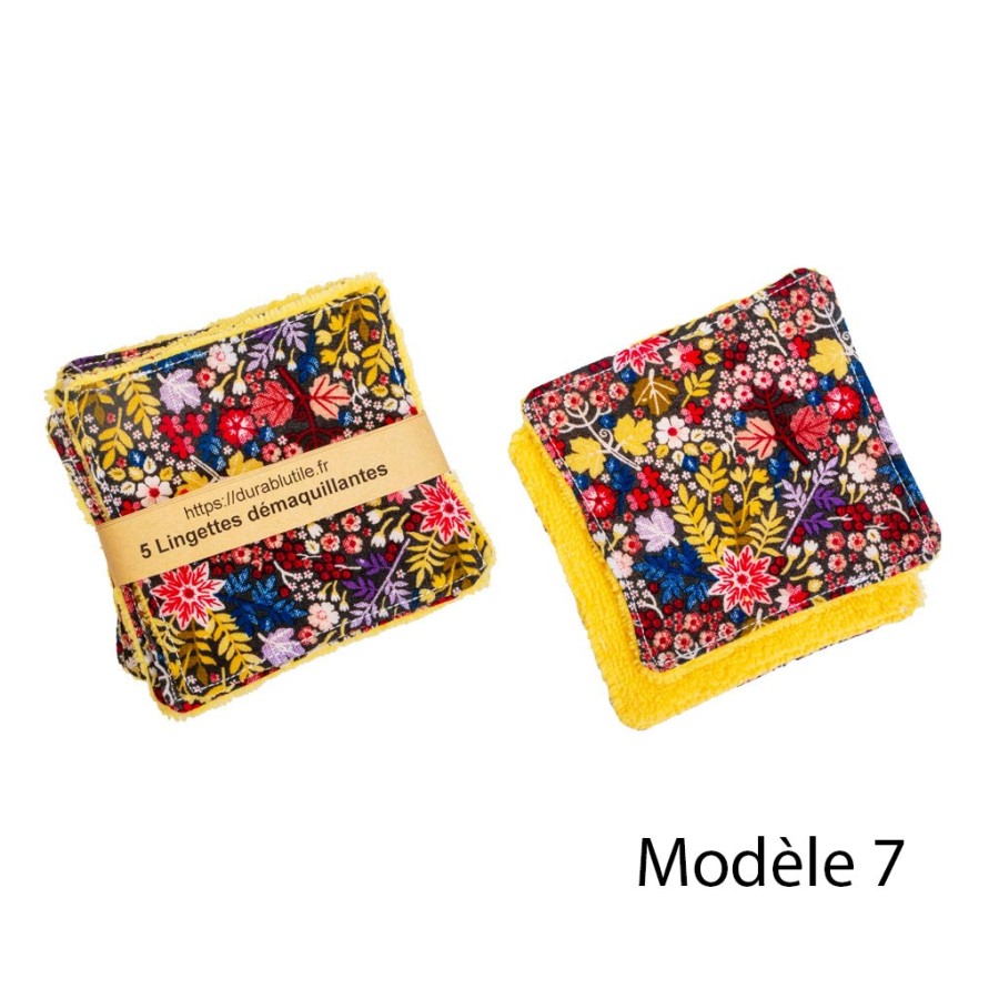lingettes démaquillantes lavables réutilisables par 5
