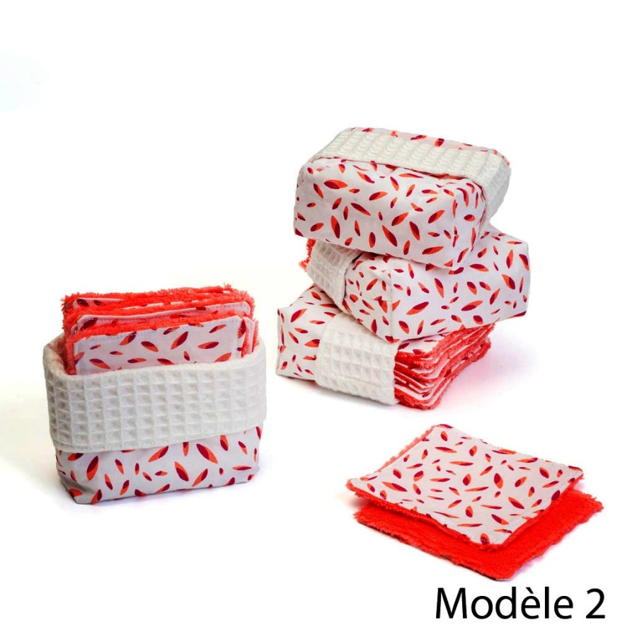 lingettes démaquillantes lavables réutilisables par 10