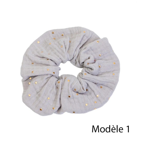 chouchou pour cheveux en gaze de coton, scrunchies